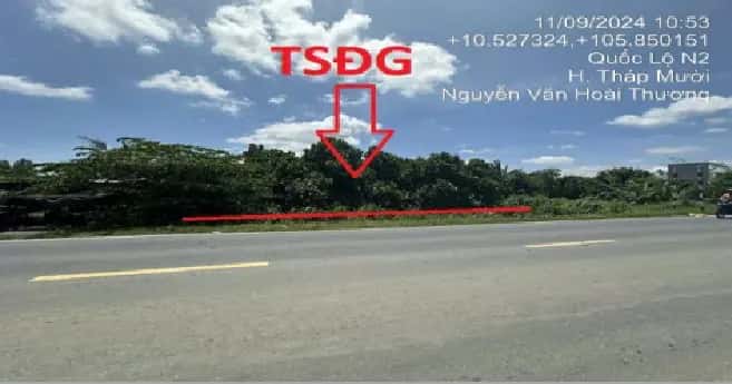 Bán đất Quốc lộ N2 Huyện Tháp Mười, Đồng Tháp – giá 1.6 tỷ