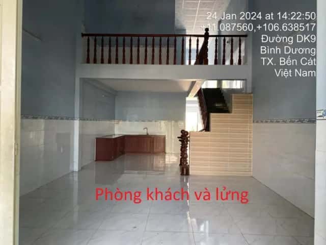 Bán nhà hẻm Đường DK 9 Thị xã Bến Cát, Bình Dương – giá 2.7 tỷ