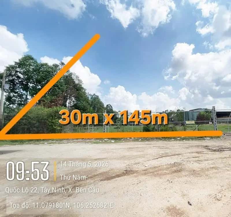 Bán đất Huyện Bến Cầu, Tây Ninh – giá 8.8 tỷ
