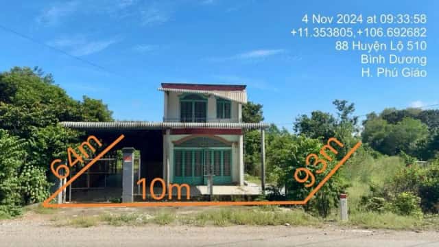 Bán nhà hẻm Huyện Phú Giáo, Bình Dương – giá 3.1 tỷ