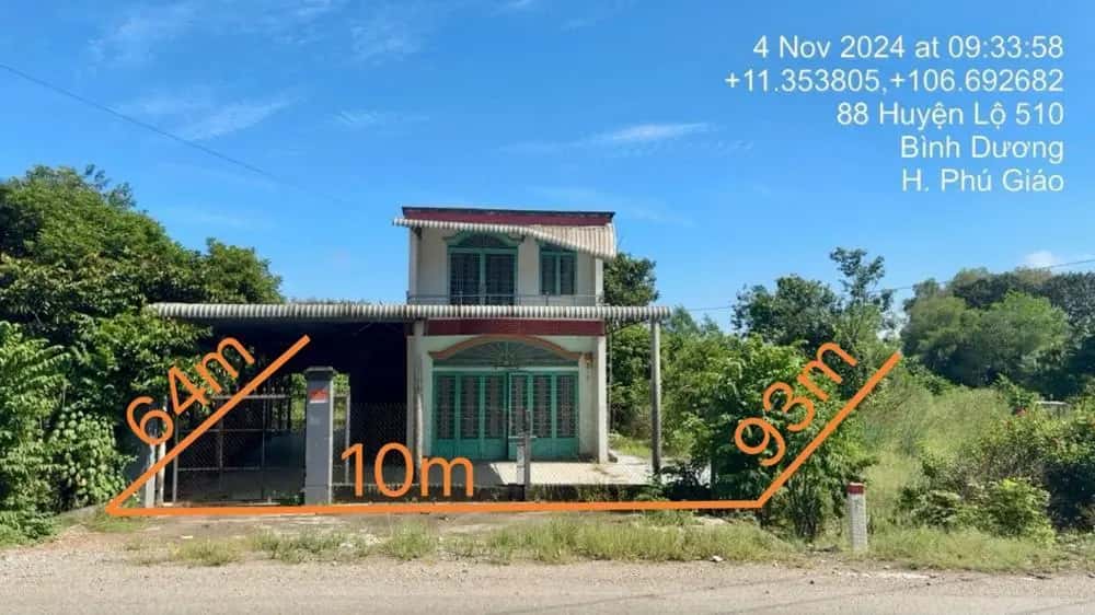 Bán nhà hẻm Huyện Phú Giáo, Bình Dương – giá 3.1 tỷ