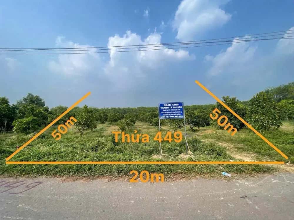 Bán đất Huyện Phú Giáo, Bình Dương – giá 1.3 tỷ
