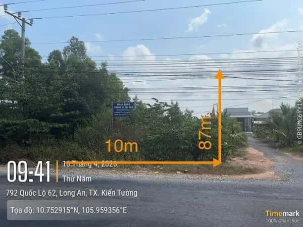 Bán đất Kiến Tường, Long An – giá 4.2 tỷ