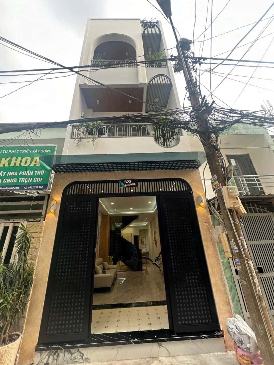 Bán nhà hẻm B23 Cư xá Tân Trụ Đường Phan Huy Ích Quận Tân Bình, TP.HCM – 4 phòng ngủ, giá 7.6 tỷ