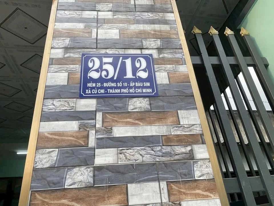 Bán nhà hẻm Nguyễn Thị Chuẩn, ấp Bàu Sim Huyện Củ Chi, TP.HCM – 2 phòng ngủ, giá 2.4 tỷ