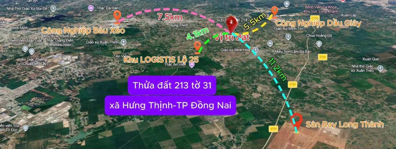 Bán đất hưng bình 1 Huyện Trảng Bom, Đồng Nai – giá 2.1 tỷ