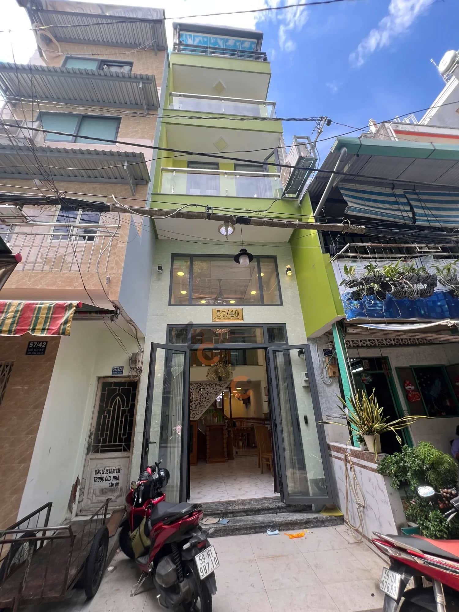 Bán nhà hẻm 57/40 Đường Hồ Thị Kỷ Quận 10, TP.HCM – 5 phòng ngủ, giá 7.9 tỷ