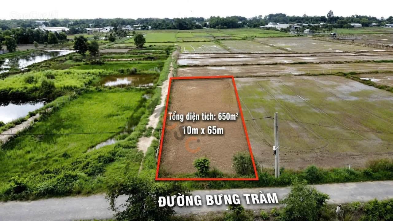 Bán đất Bưng Tràm Huyện Củ Chi, TP.HCM – giá 1.1 tỷ