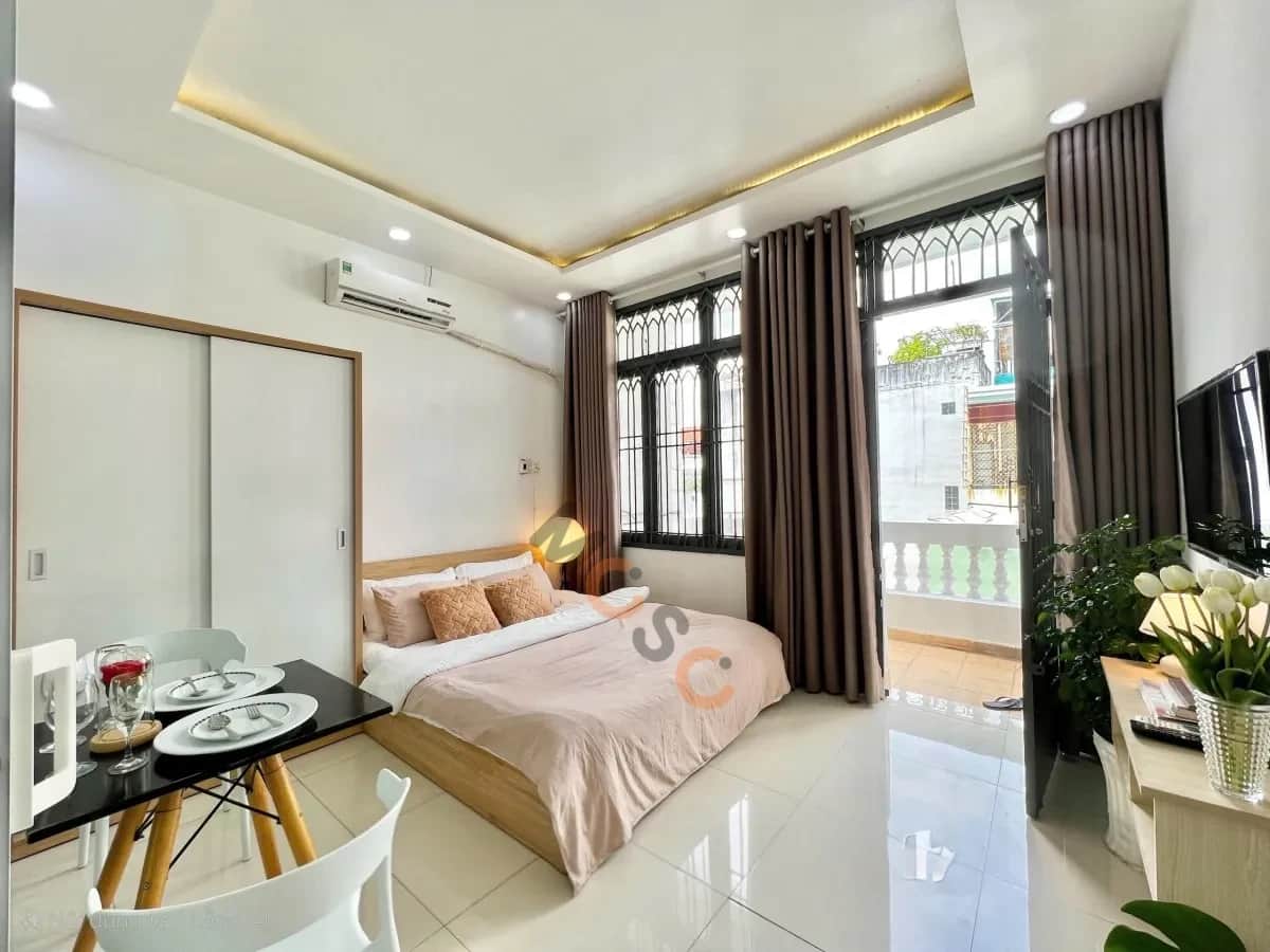 Cho thuê căn hộ dịch vụ Nguyễn Giản Thanh Quận 10, Ho Chi Minh – 1 phòng ngủ, giá 7.5 triệu
