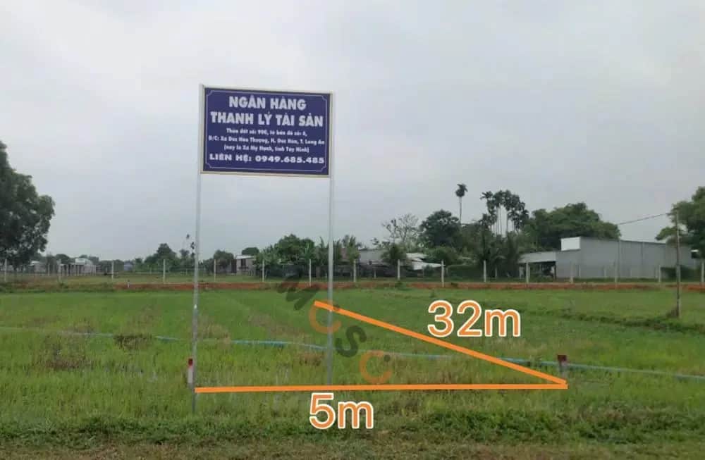Bán đất Đức Hòa, Long An – giá 583 triệu