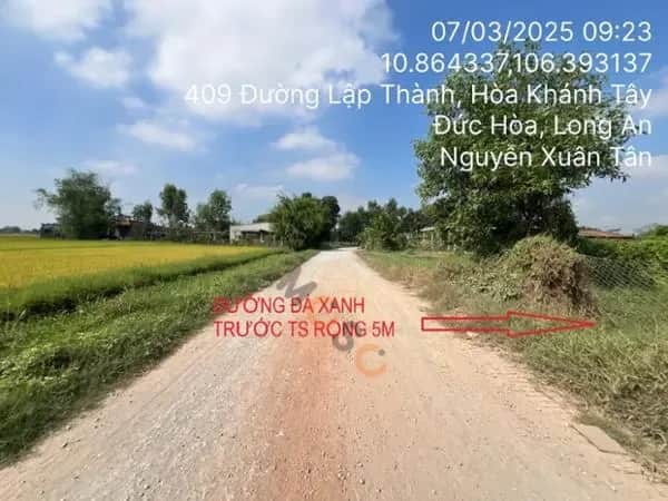 Bán đất Đường Lập Thành Đức Hòa, Long An – giá 2.4 tỷ