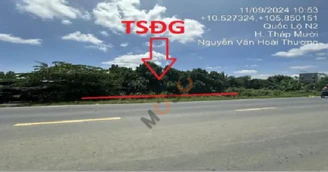 Bán đất Quốc lộ N2 Huyện Tháp Mười, Đồng Tháp – giá 1.6 tỷ
