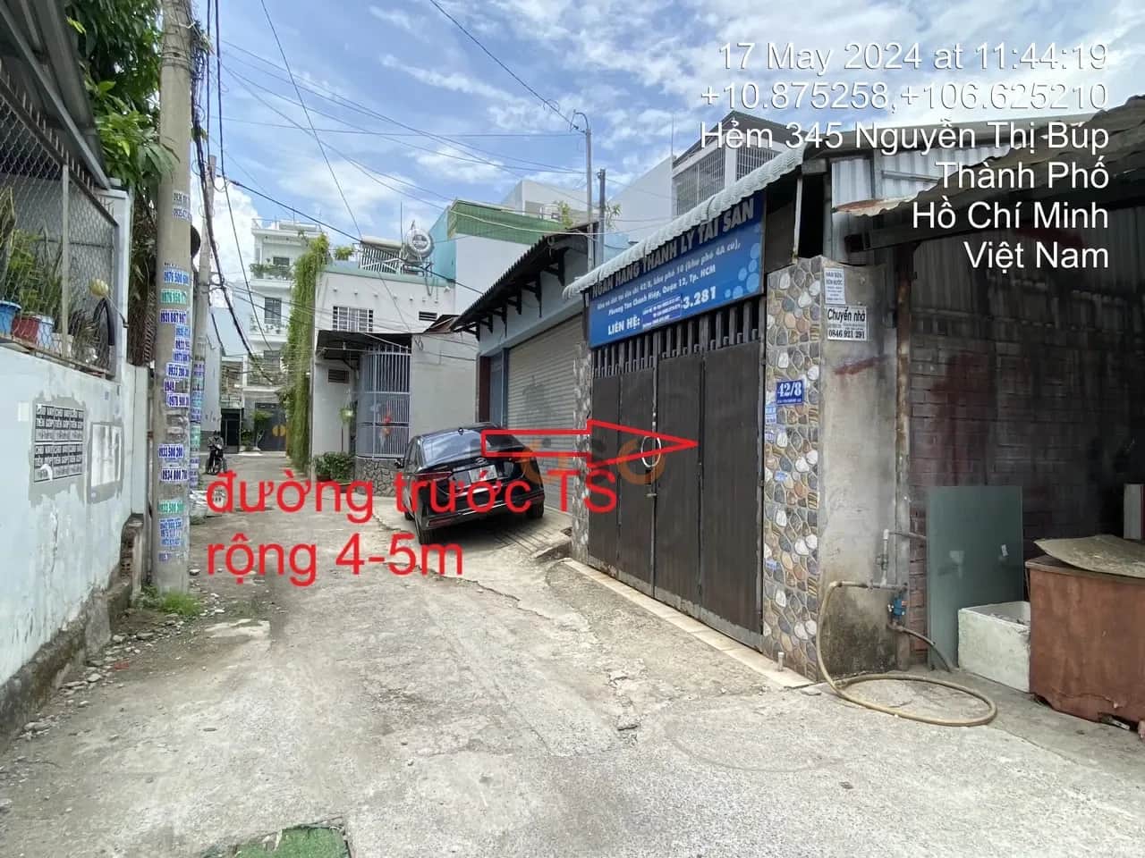 Bán nhà hẻm Tổ 45 KP4 Quận 12, TP. Hồ Chí Minh – giá 4.8 tỷ