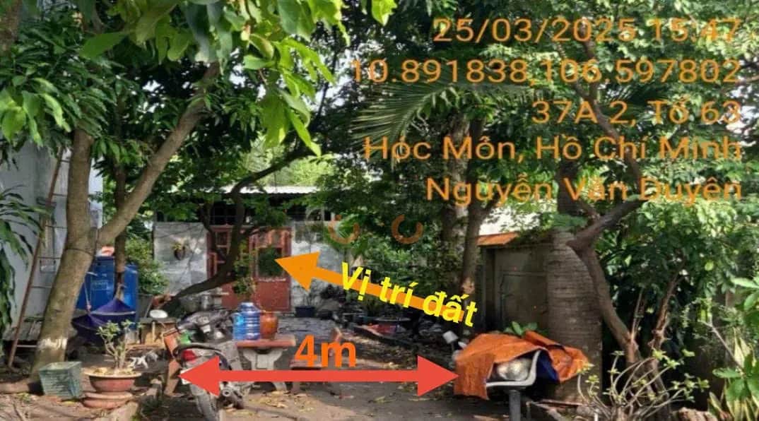 Bán đất Hóc Môn, TP. Hồ Chí Minh – giá 2 tỷ