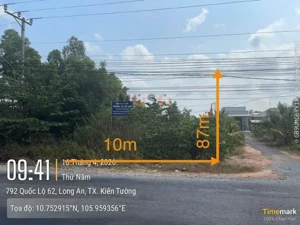 Bán đất Kiến Tường, Long An – giá 4.2 tỷ