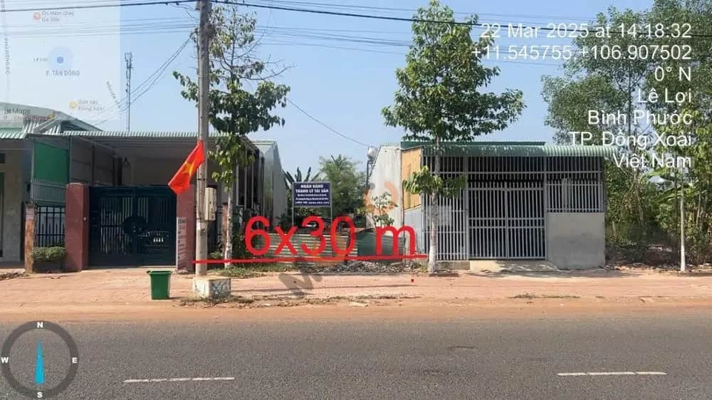 Bán đất Đường Lê Lợi Thành phố Đồng Xoài, Bình Phước – giá 3.5 tỷ