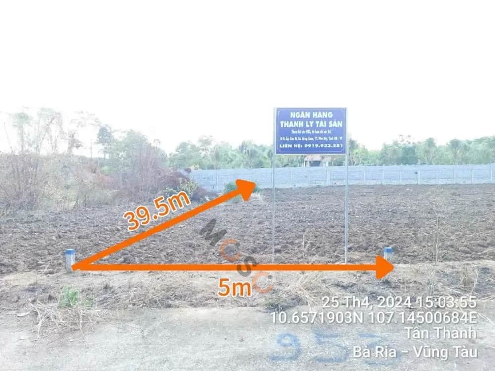 Bán đất Phú Mỹ, BRVT – giá 677 triệu