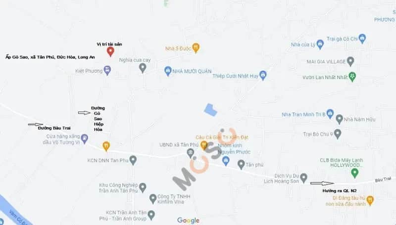 Bán đất Gò Sao Đức Hòa, Long An – giá 1.7 tỷ