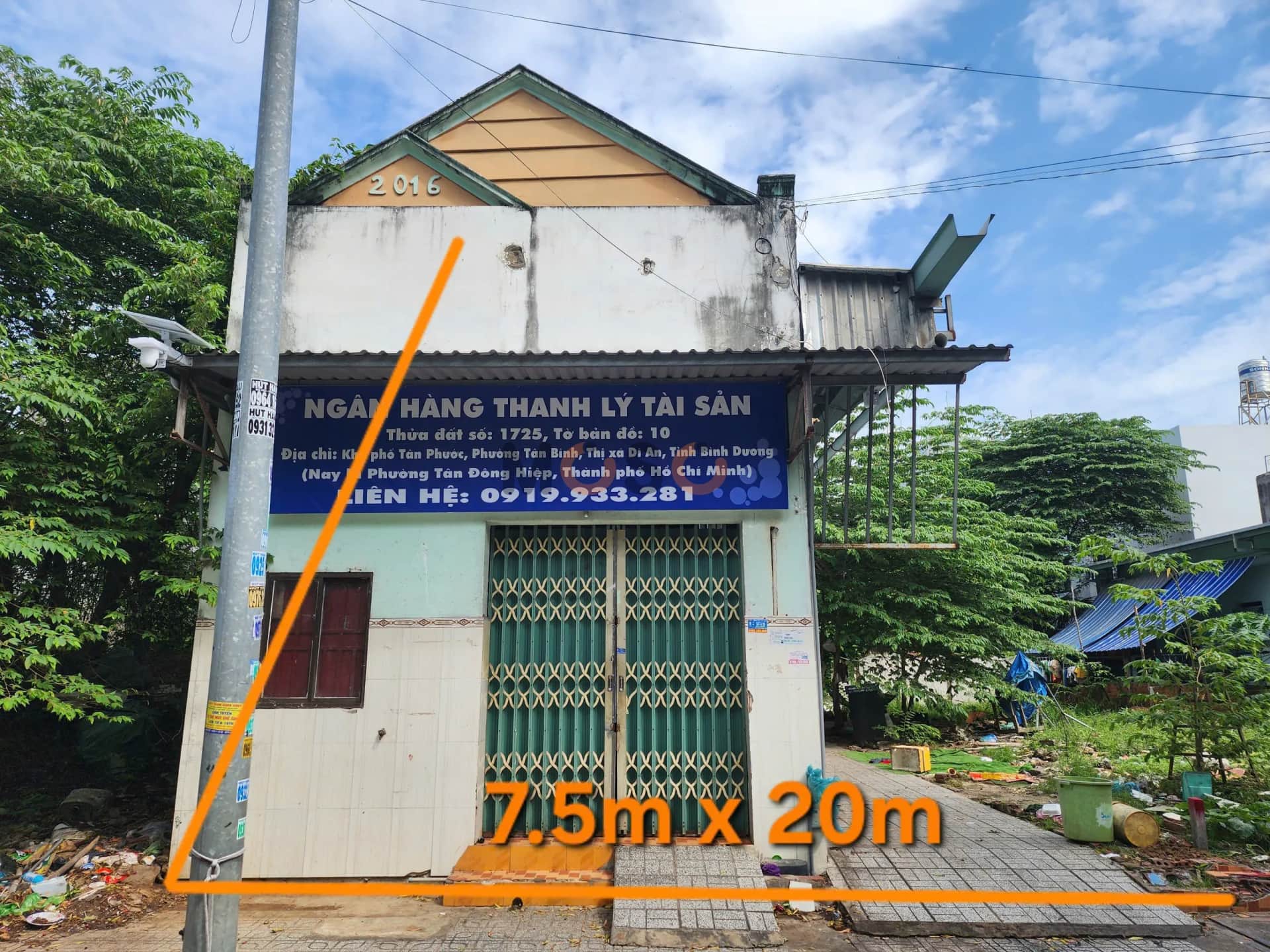 Bán nhà hẻm Đường D1 Dĩ An, Bình Dương – giá 3.1 tỷ