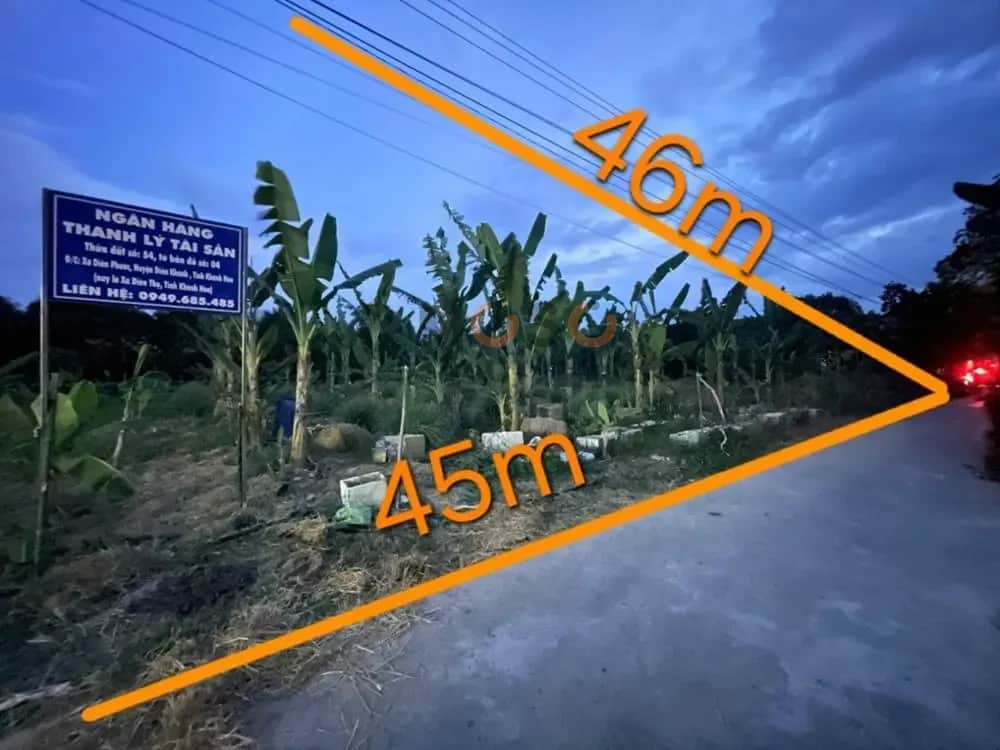Bán đất Xóm Bàu Huyện Diên Khánh, Khánh Hòa – giá 2.2 tỷ
