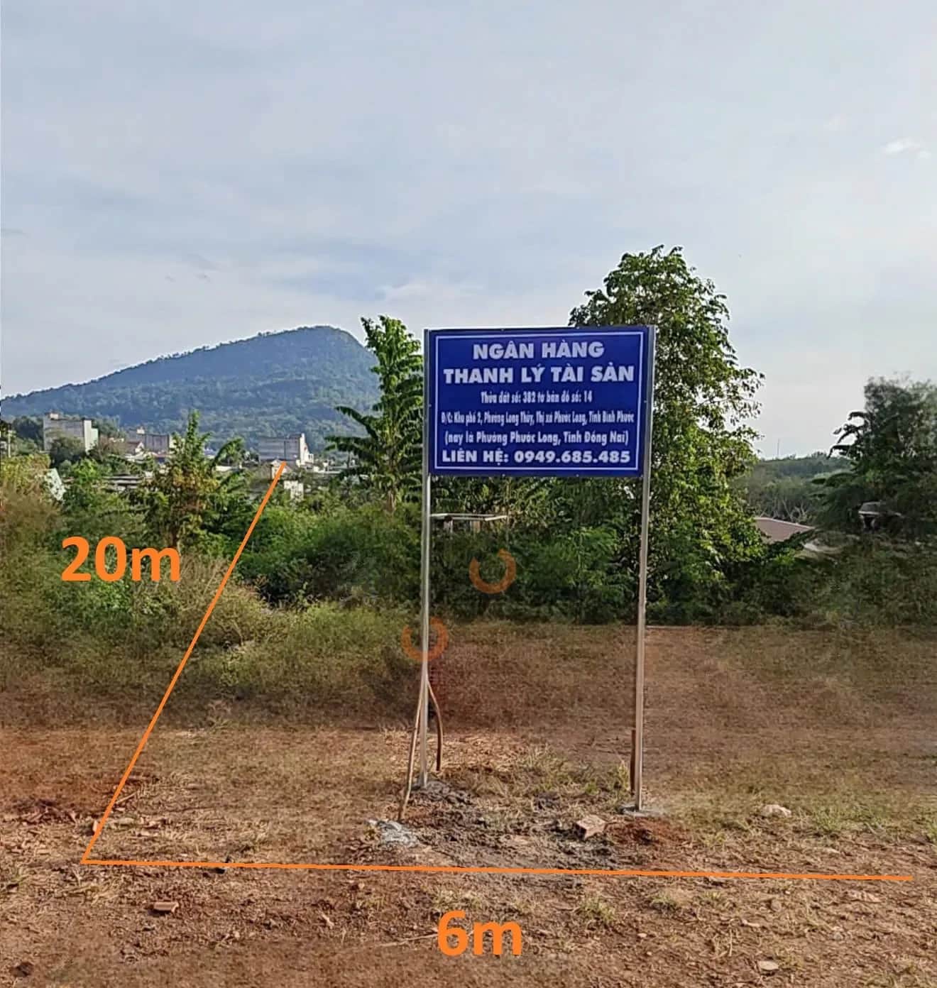 Bán đất Hồ Thủy Long Thị xã Phước Long, Bình Phước – giá 391 triệu
