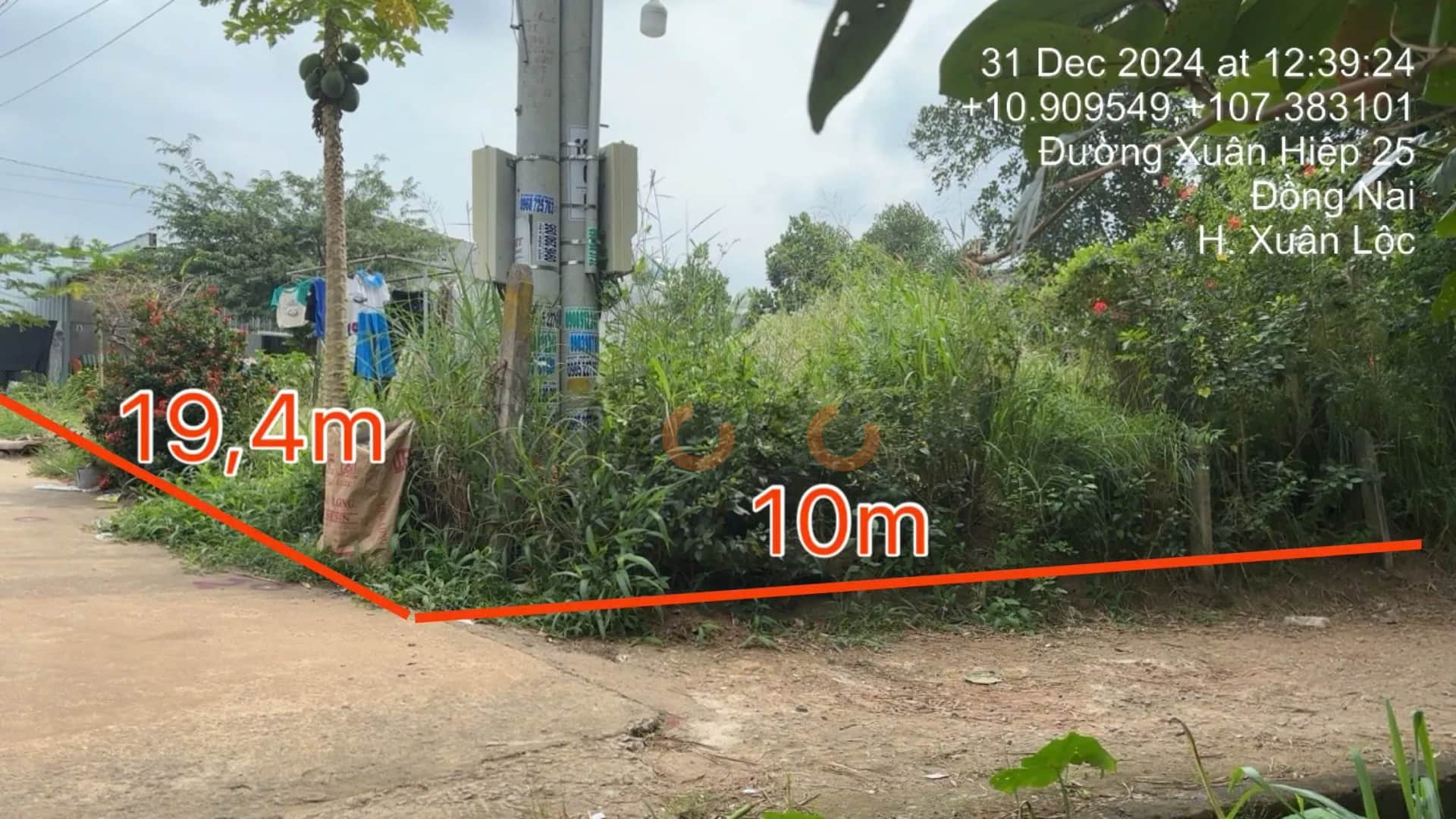 Bán đất Huyện Xuân Lộc, Đồng Nai – giá 1.1 tỷ