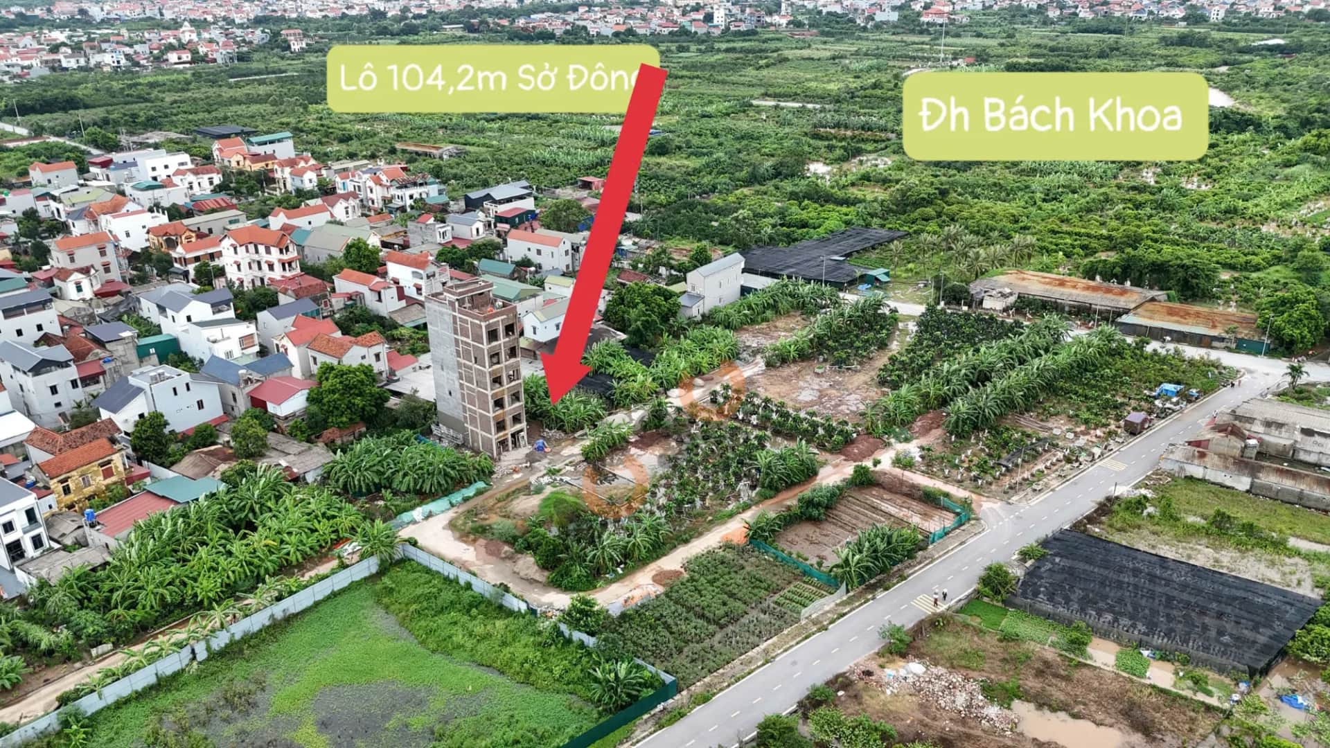 Bán đất Thôn Sở Đông Huyện Văn Giang, Hưng Yên – giá 8.4 tỷ