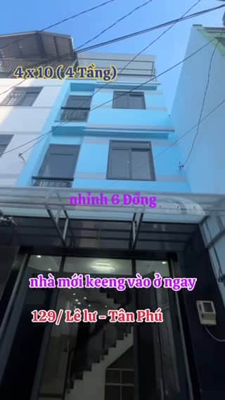Bán nhà hẻm Lê Lư Quận Tân Phú, TP.HCM – 4 phòng ngủ, giá 6.5 tỷ — Video