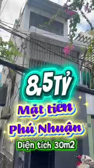 Bán nhà mặt tiền Duy Tân Quận Phú Nhuận, TP.HCM – 3 phòng ngủ, giá 8.5 tỷ — Video