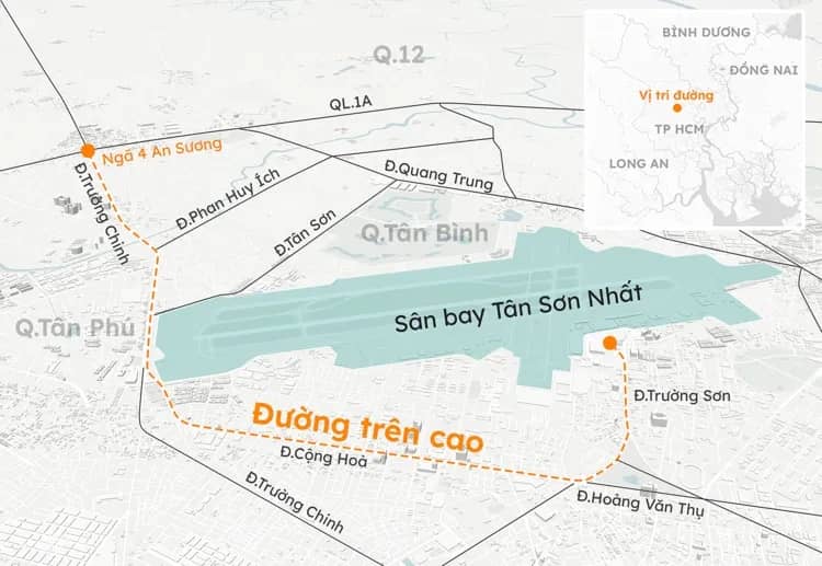 Đề xuất tuyến đường trên cao