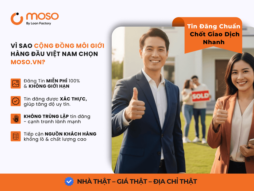 LỜI GIẢI CHO BÀI TOÁN MUA BÁN NHÀ CÙNG MOSO.VN