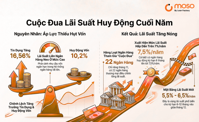 2025 Biến Động Lãi Suất - Cơ Hội “Vàng” Cho Người Gửi Tiết Kiệm
