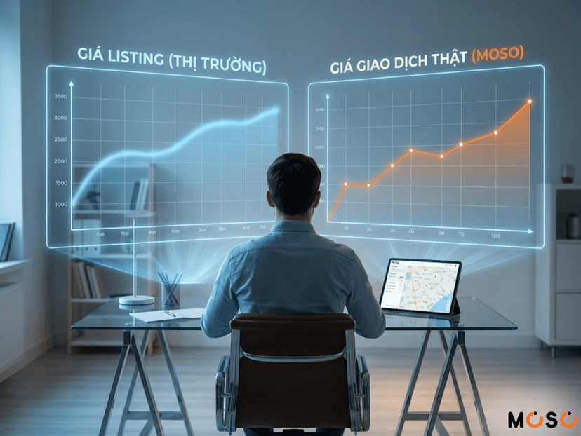 Chênh lệch giá giữa tin đăng và giá nhà thực tế