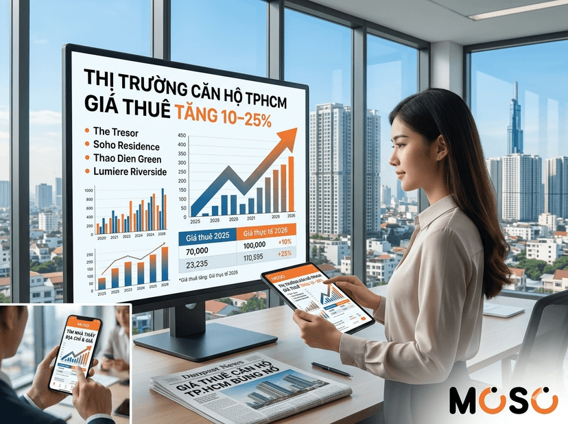 Giá thuê căn hộ TP.HCM tăng từ 10 - 25%