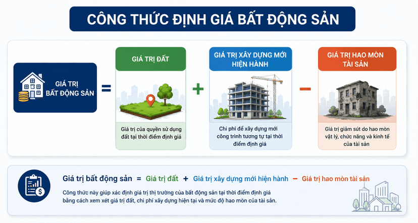 Công thức định giá bất động sản
