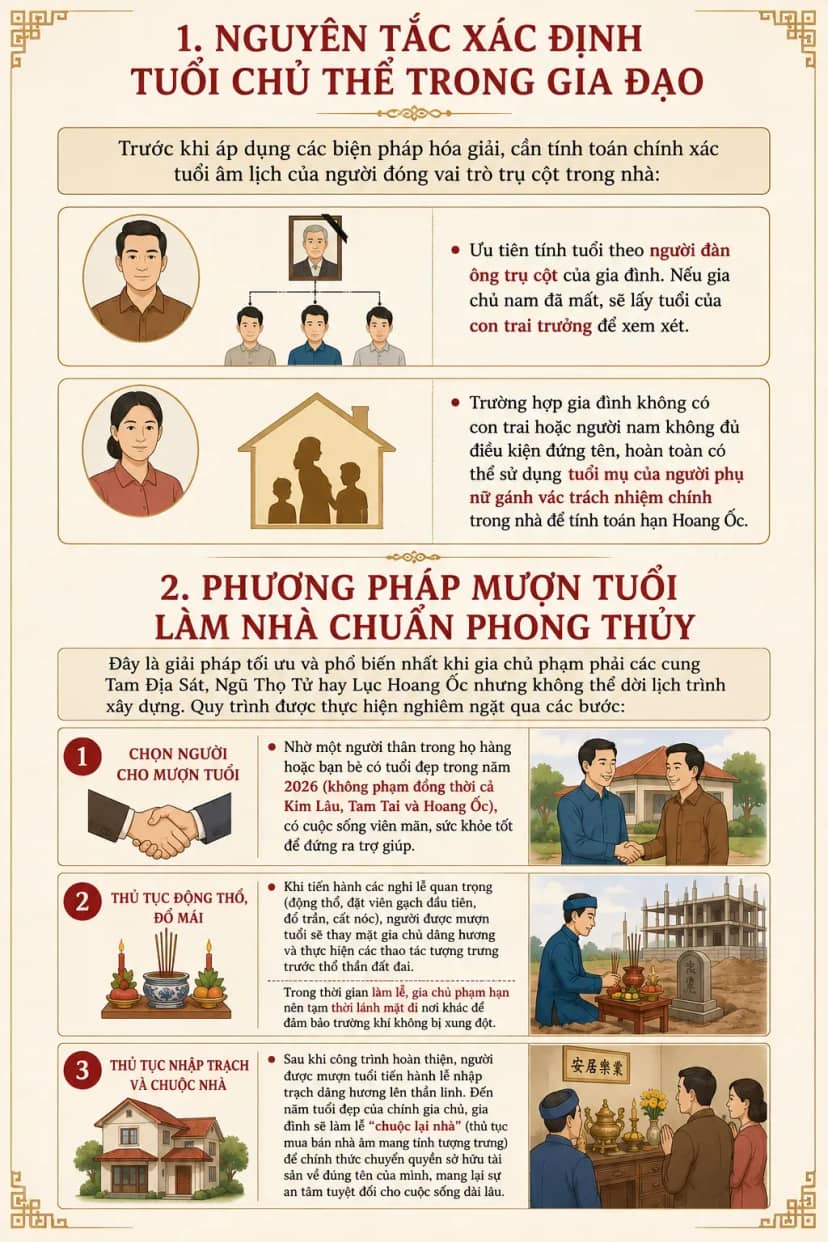 Hạn Hoang Ốc có xây nhà được không? Giải pháp mượn tuổi làm nhà khoa học