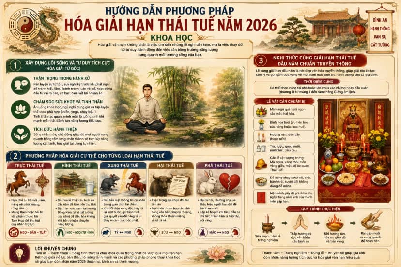 Thái Tuế Là Gì? Các Tuổi Phạm Thái Tuế Năm 2026 Và Cách Hóa Giải