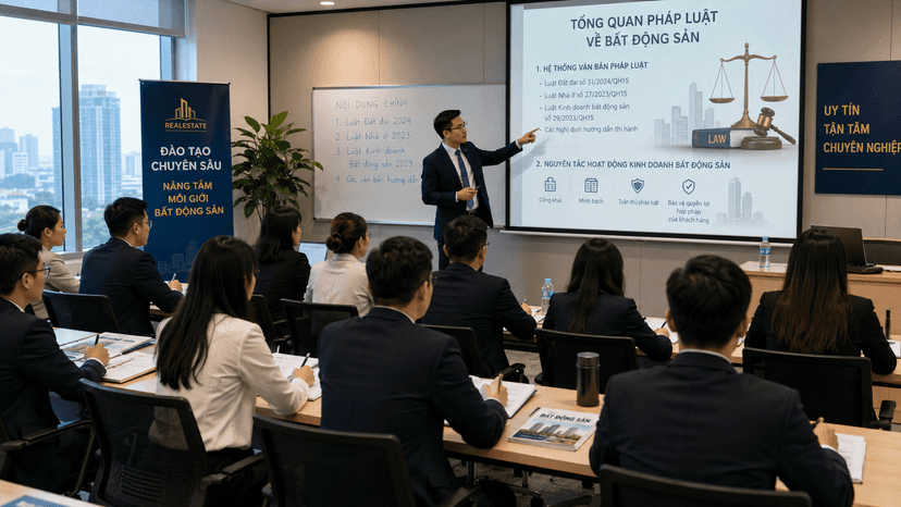 Khóa học chứng chỉ môi giới BĐS tại MOSO