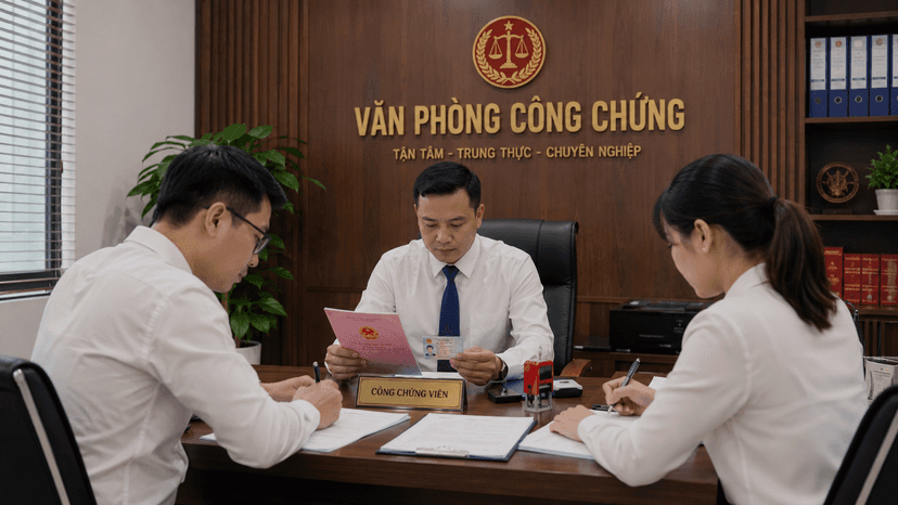 Ký công chứng hợp đồng mua bán nhà đất
