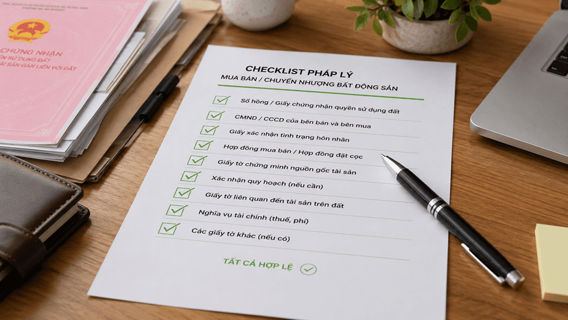 Checklist pháp lý mua nhà đất an toàn 2026