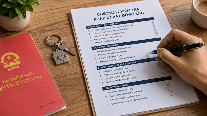 Checklist chấm điểm trước khi đặt cọc