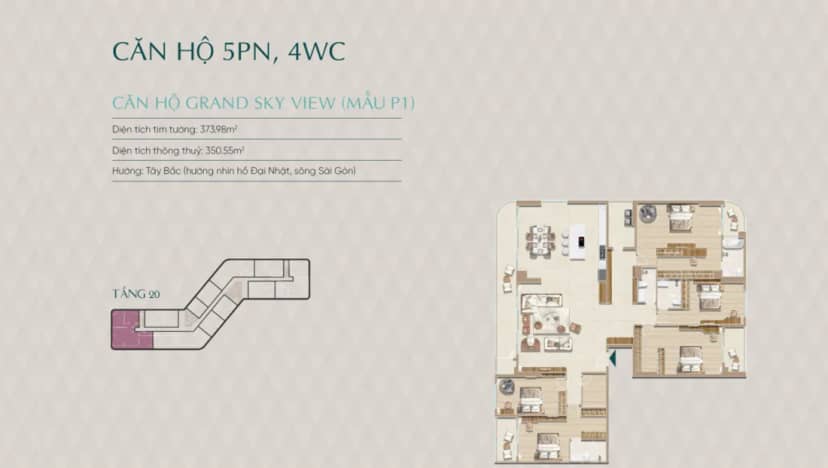 Phân khu Diamond Sky - Vạn Phúc City