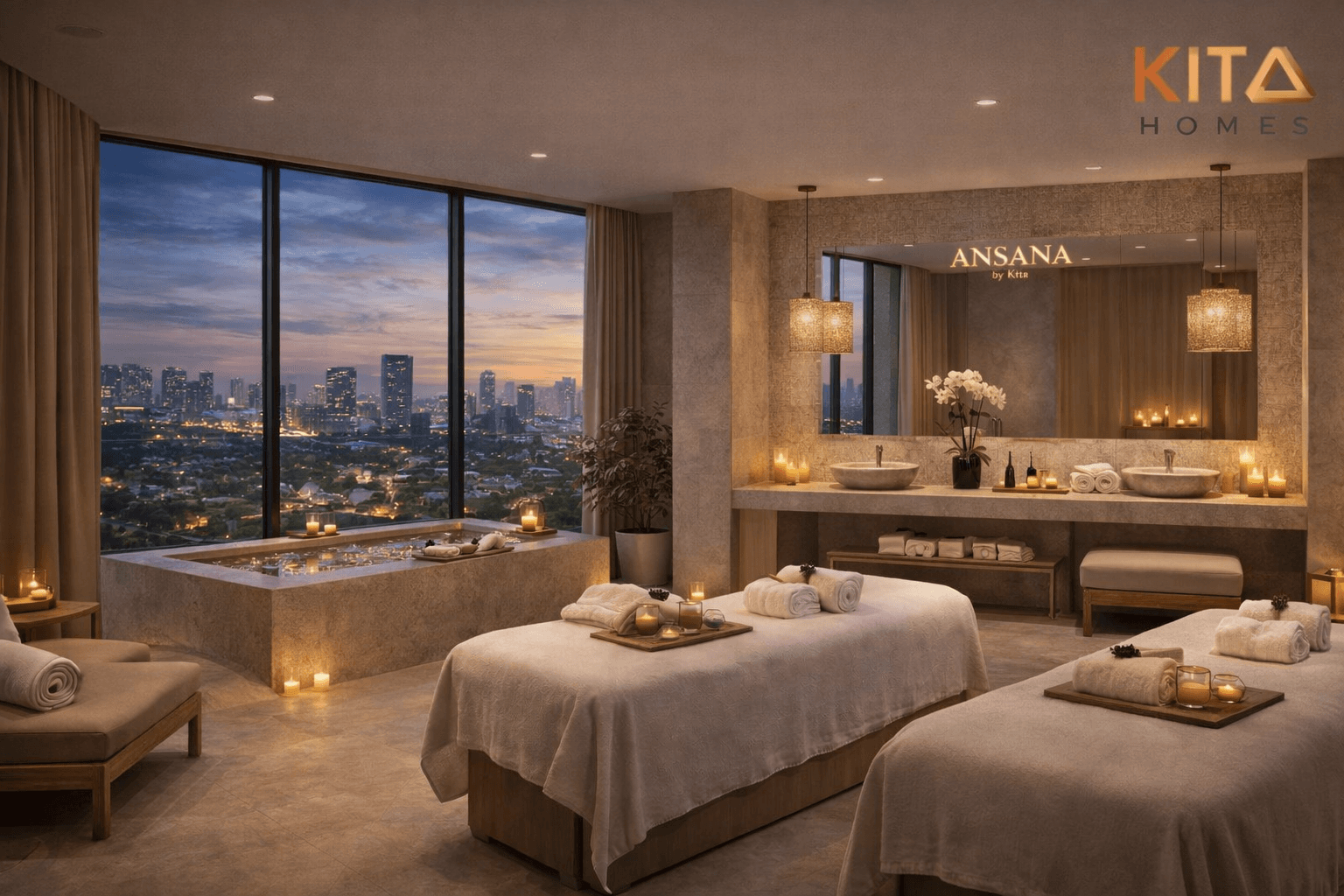 Không gian căn hộ mẫu Ansana - phối cảnh 8