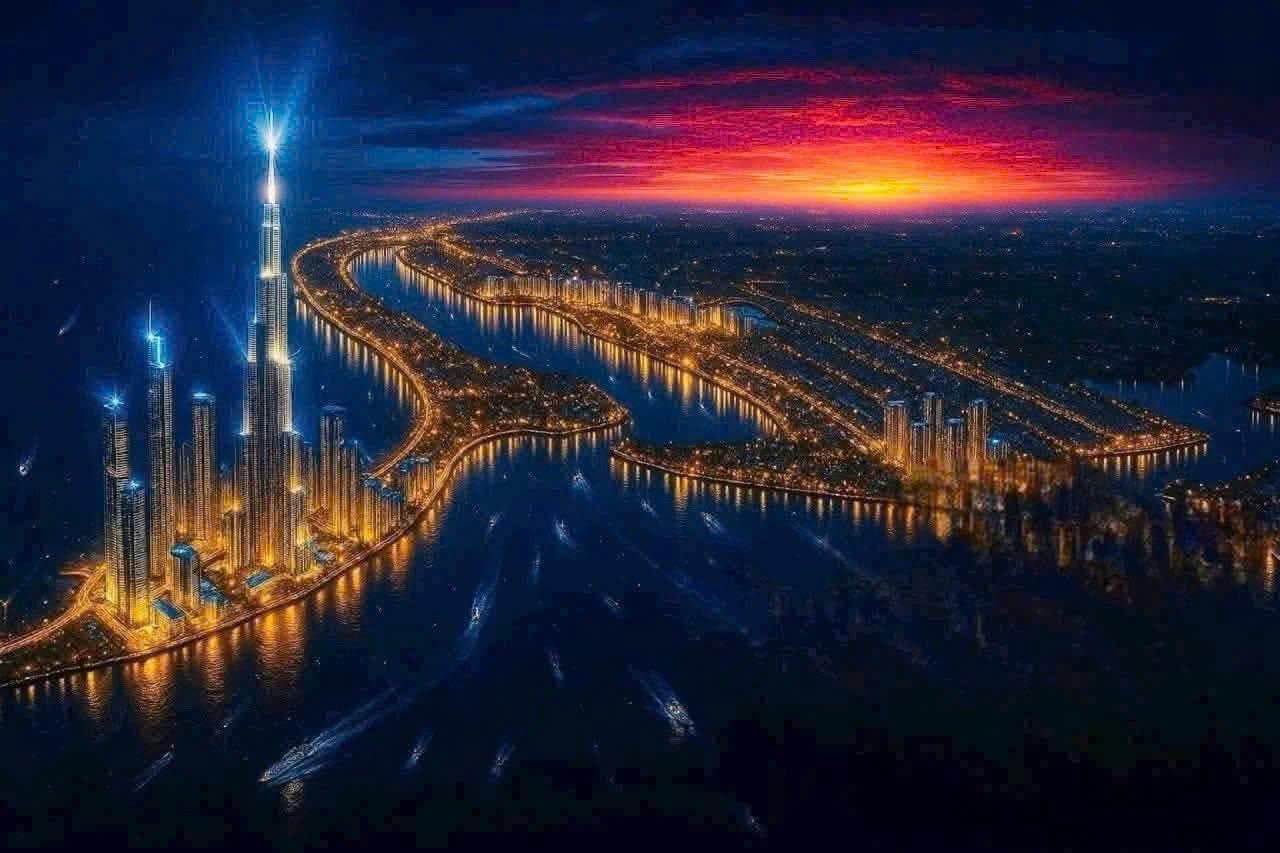 Phối cảnh tổng thể về đêm