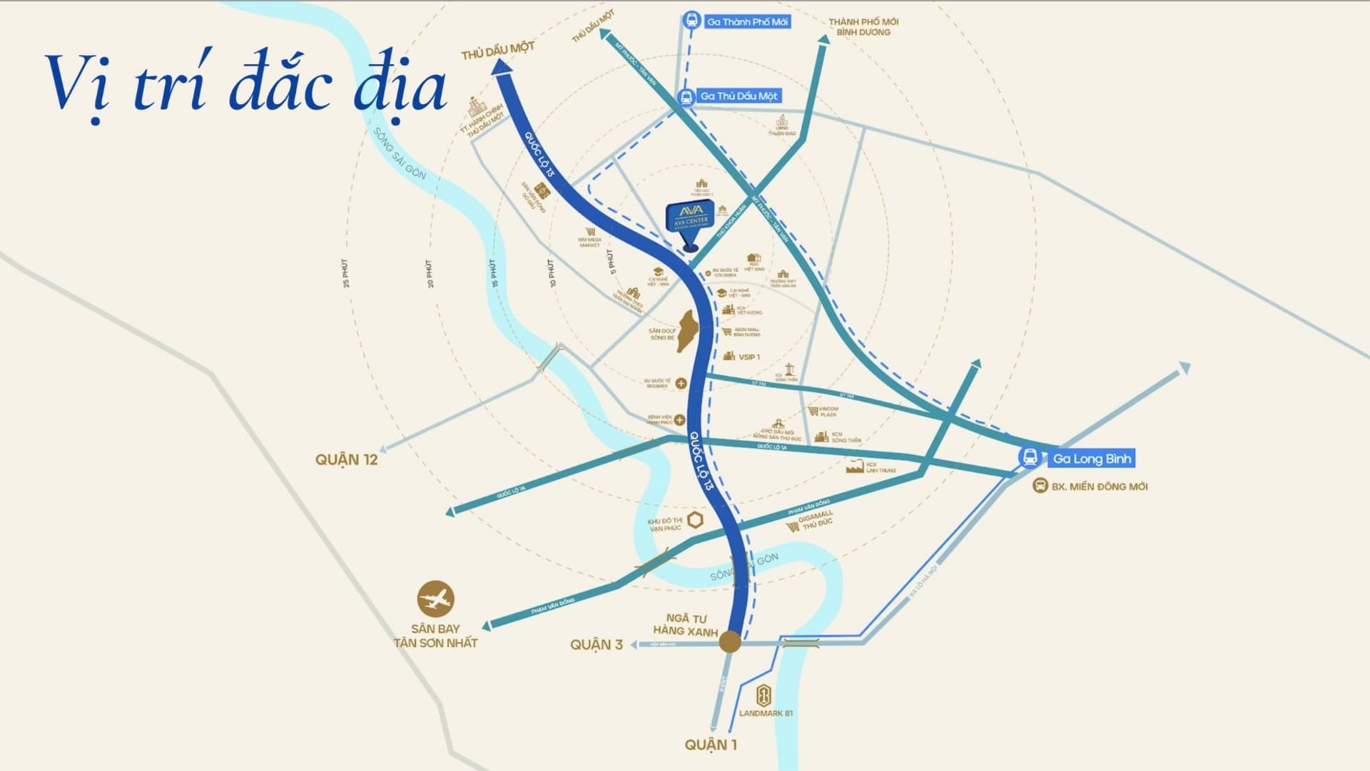 Bản đồ vị trí AVA Center