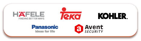 Häfele, Teka, Kohler, Panasonic, Avent Security