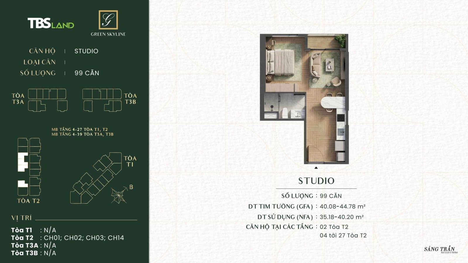 Mặt bằng Studio