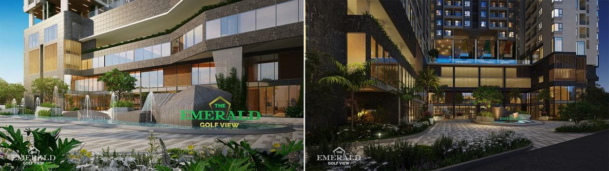 Sảnh trước và sảnh sau The Emerald Golf View