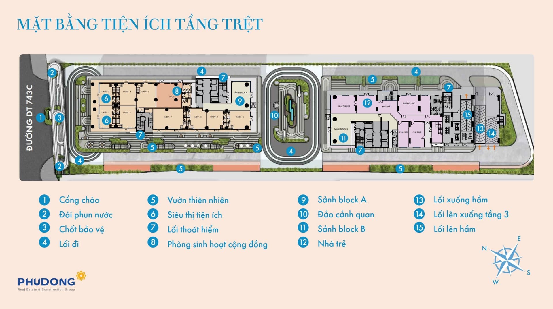 Mặt bằng tầng trệt