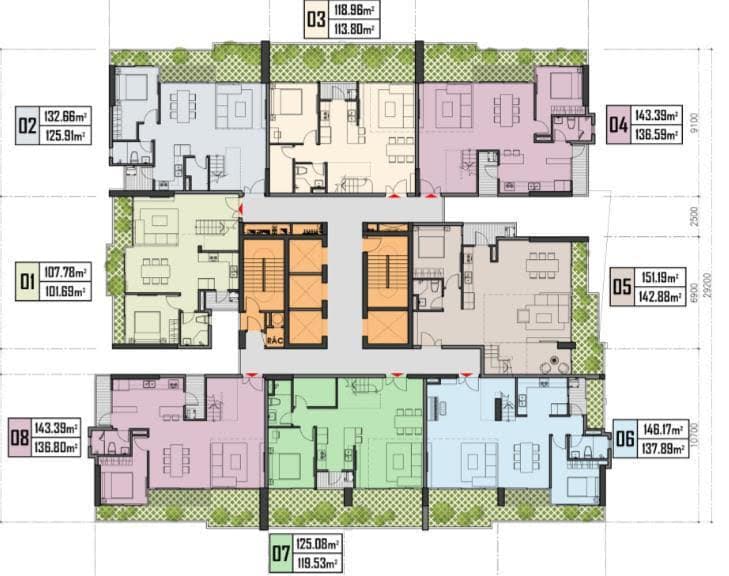Mặt bằng Penthouse